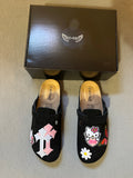 Custom Hello Kitty/Butterfly Pink Cross Clogs
