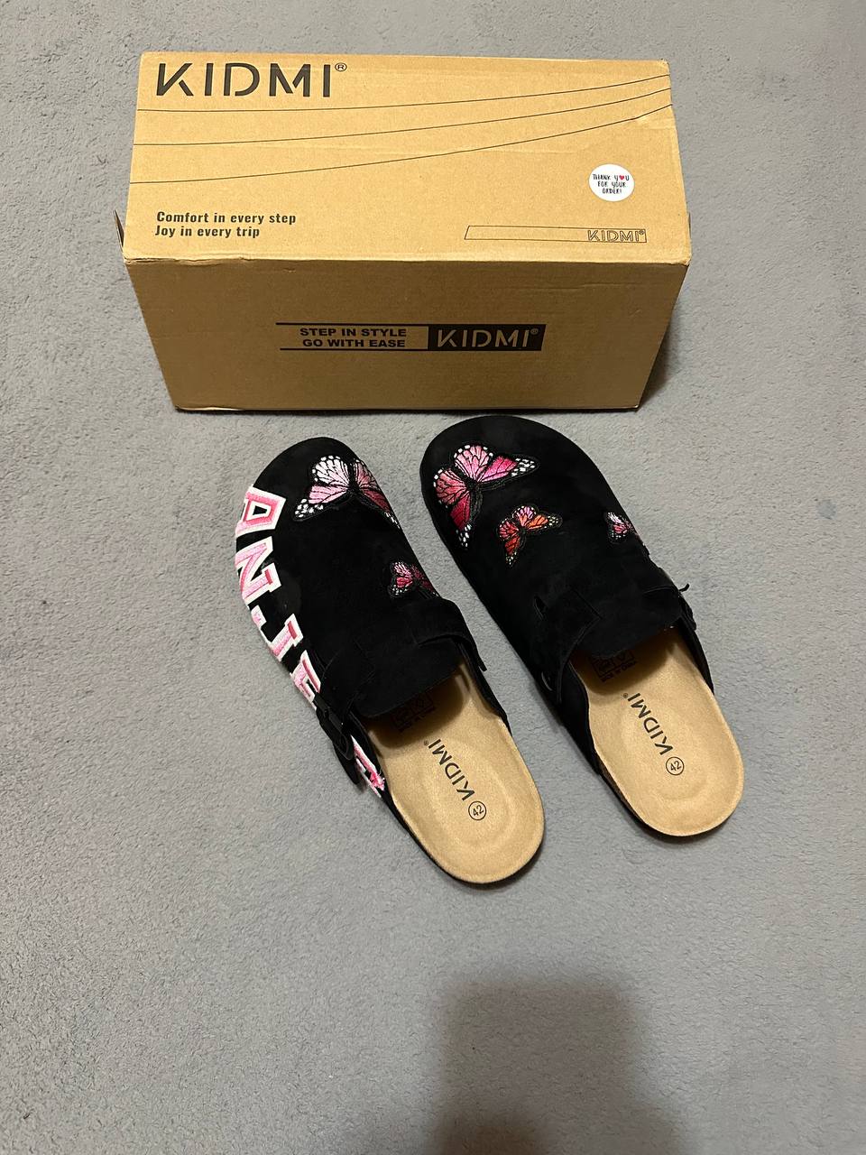 Custom Butterfly Patch Clogs – Personalized Name Design