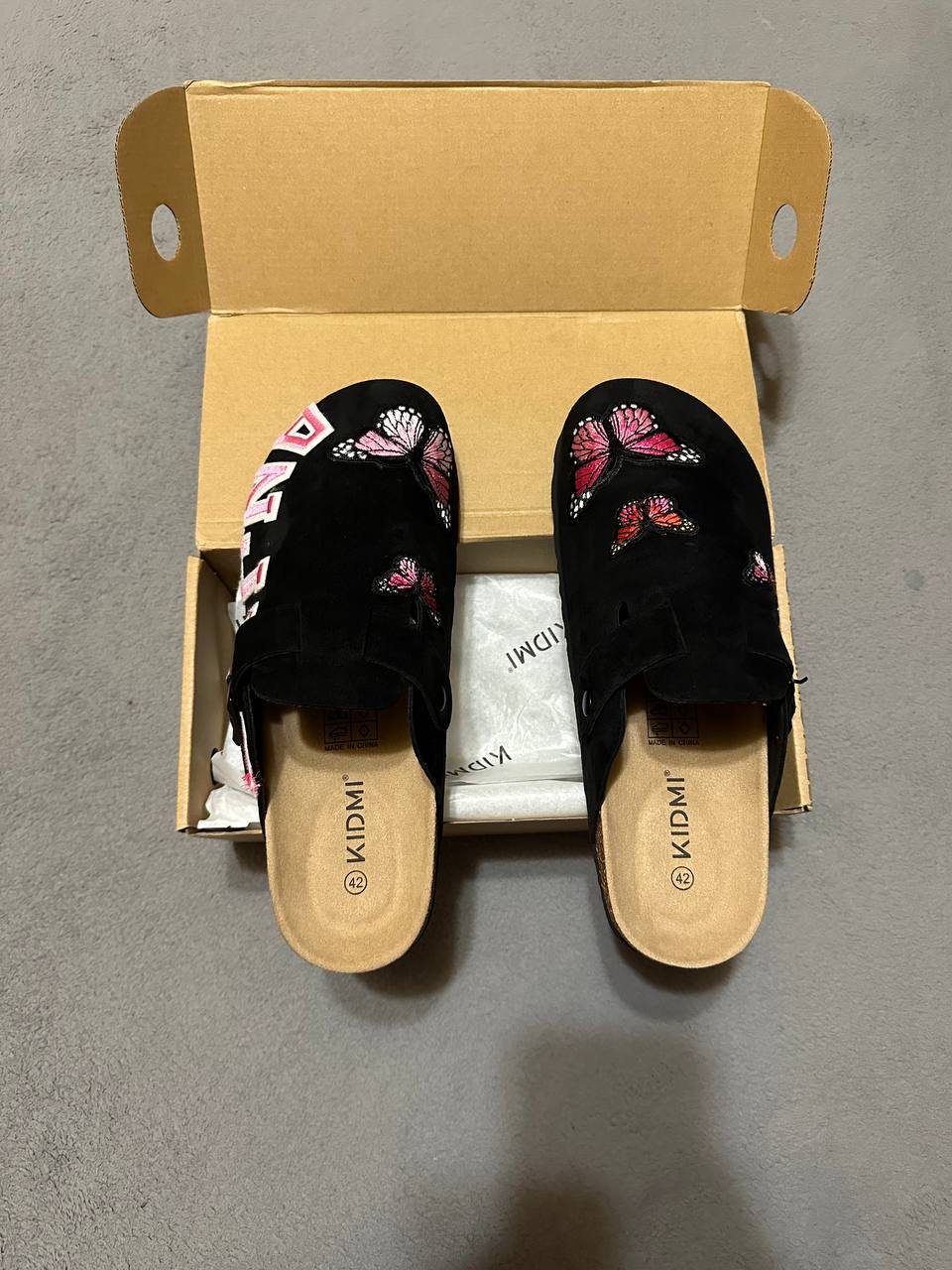 Custom Butterfly Patch Clogs – Personalized Name Design