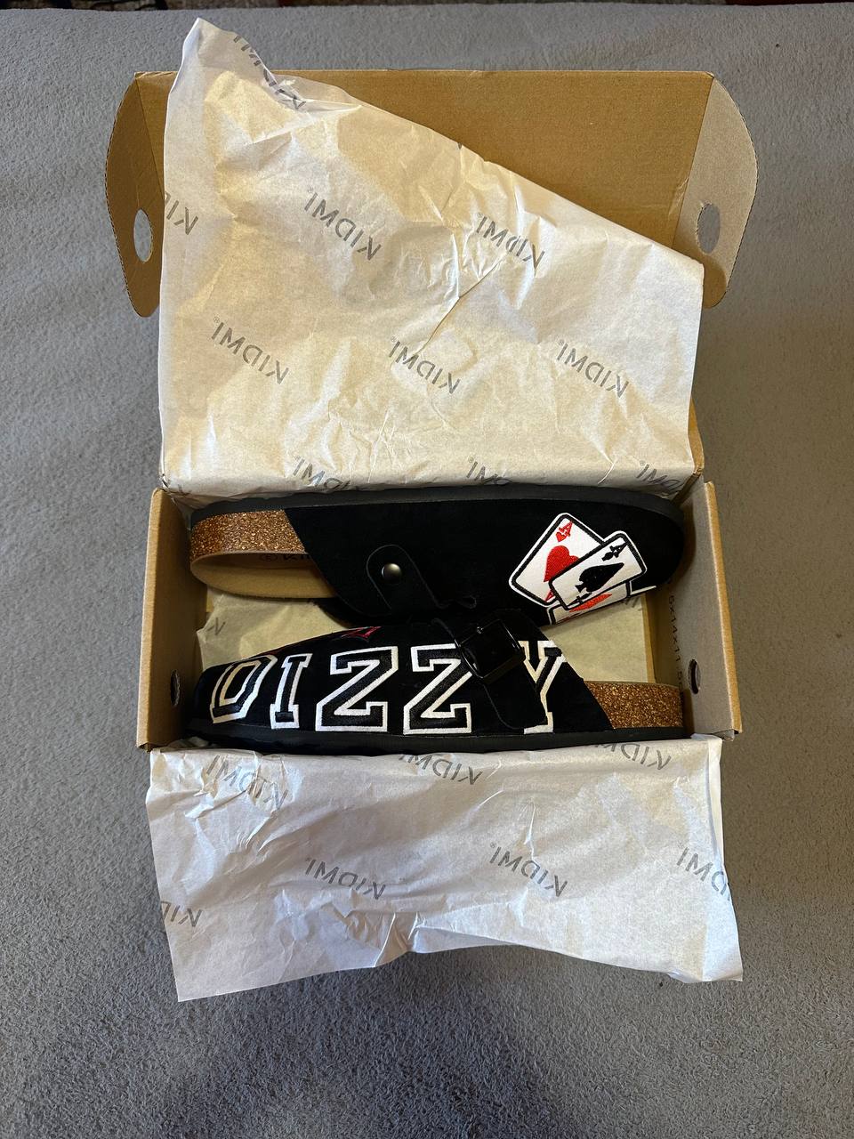 Custom Street Patch Clogs – Cross & Card Design