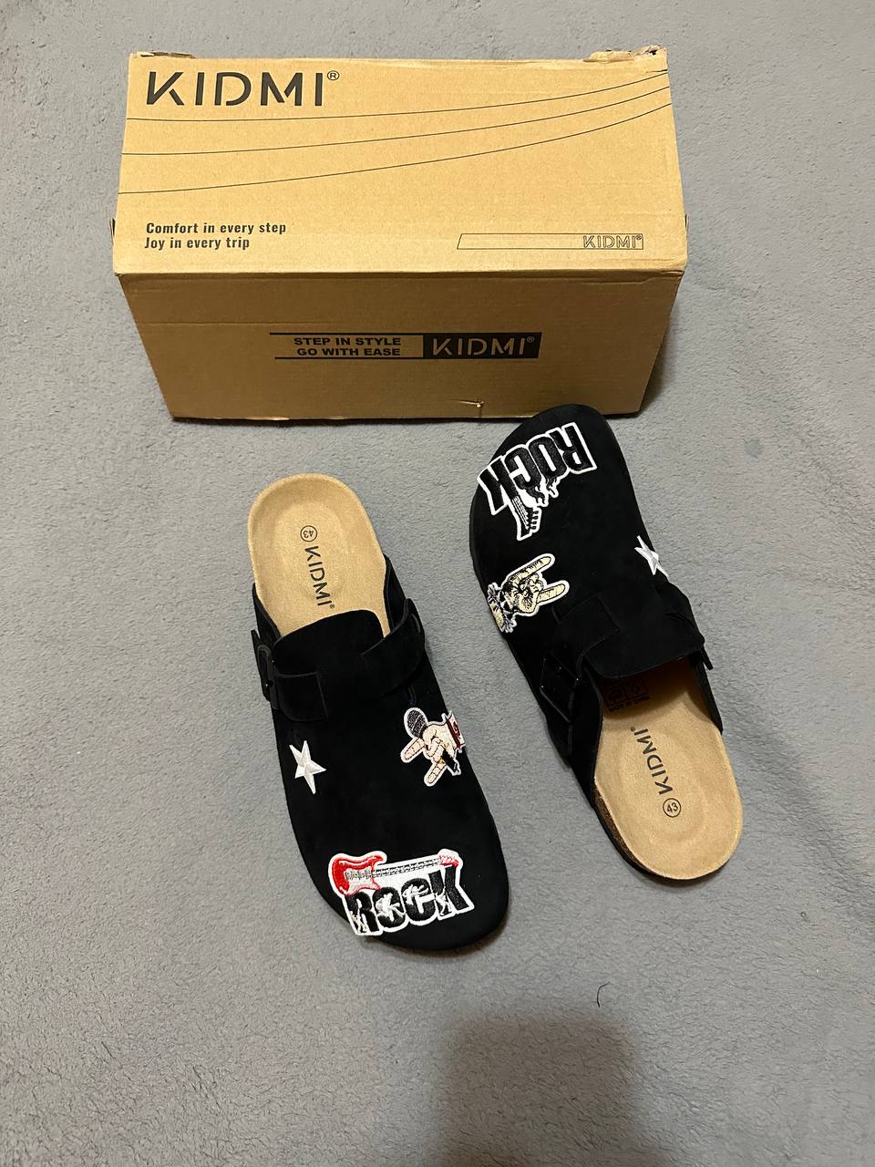 Custom “ROCK” Patch Clogs – Streetwear Graphic Design