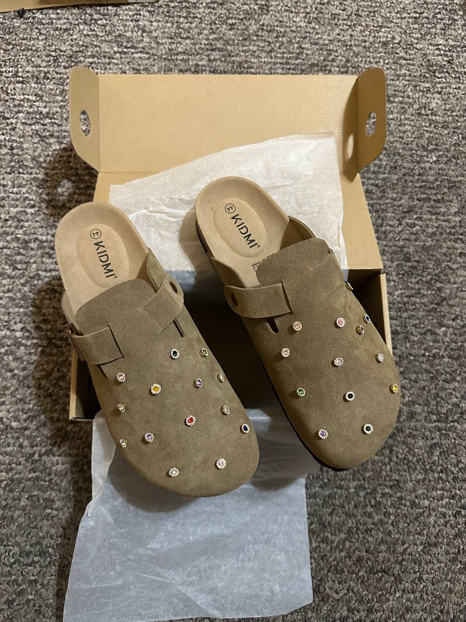 Custom Rhinestone Dot Clogs