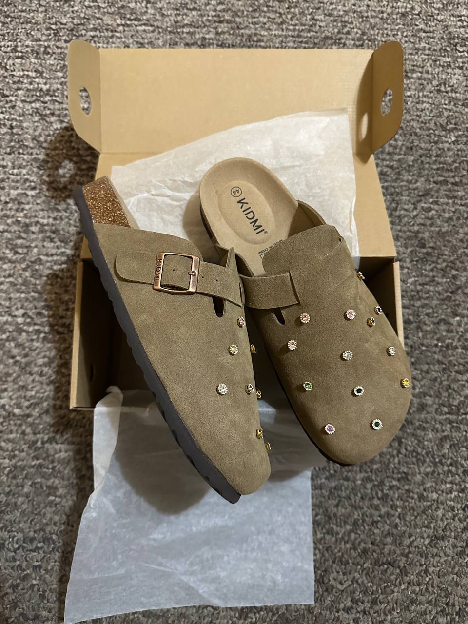 Custom Rhinestone Dot Clogs