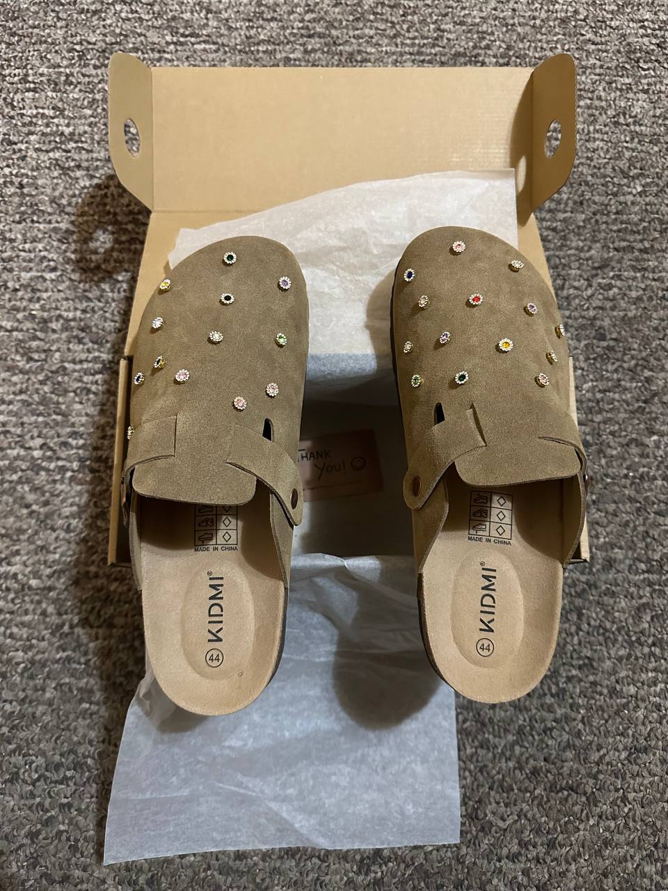 Custom Rhinestone Dot Clogs