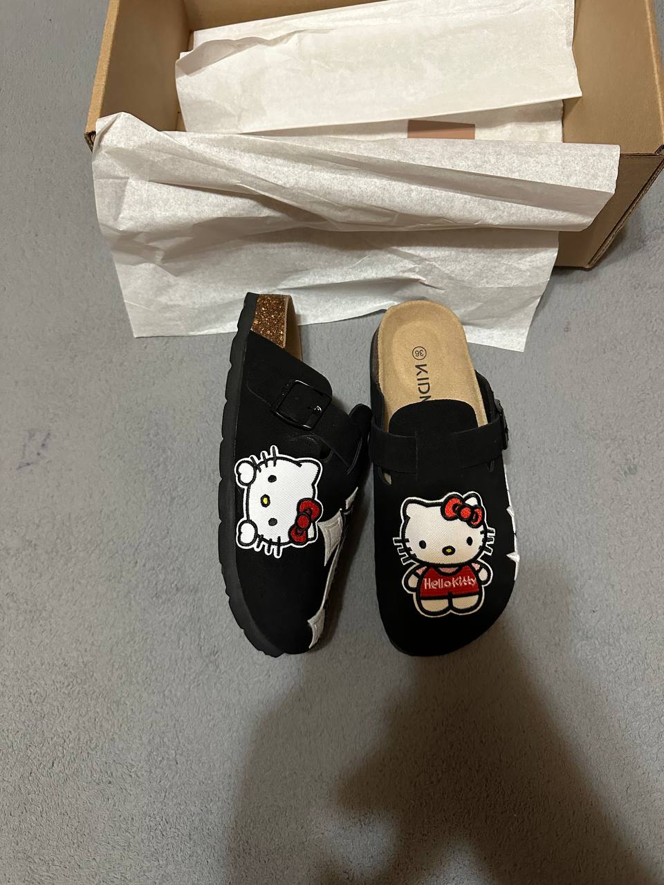 Custom Hello Kitty & Cross Patch Clogs
