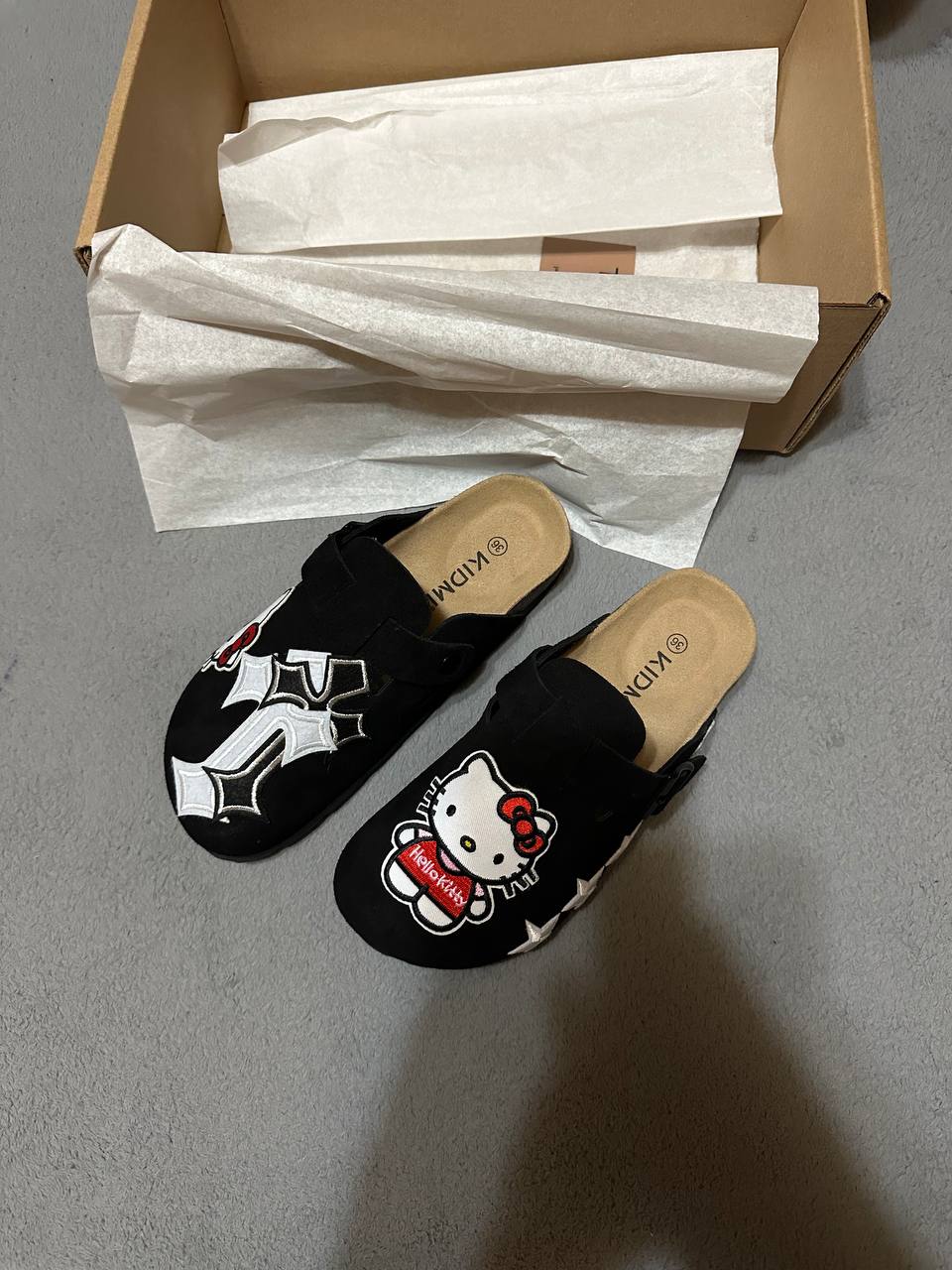Custom Hello Kitty & Cross Patch Clogs