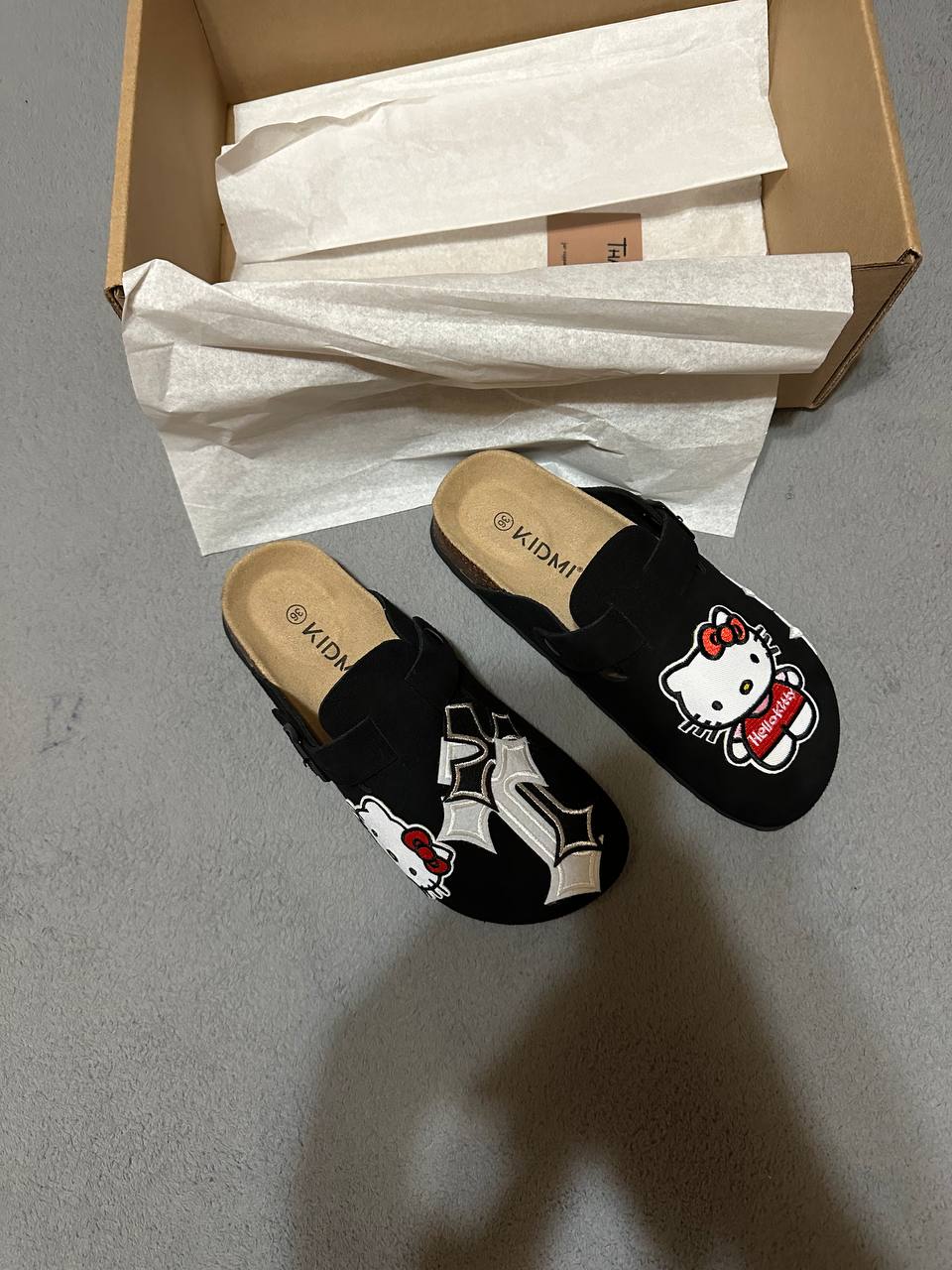 Custom Hello Kitty & Cross Patch Clogs
