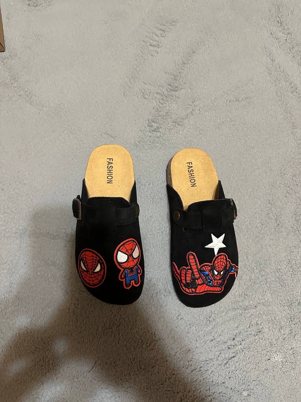 Custom Spider-Man Patch Clogs – Cartoon Style