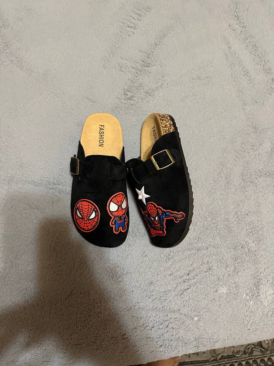 Custom Spider-Man Patch Clogs – Cartoon Style