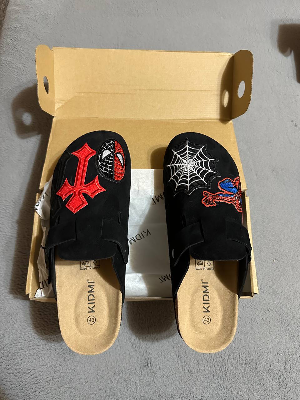 Custom Spider-Man Web Patch Clogs