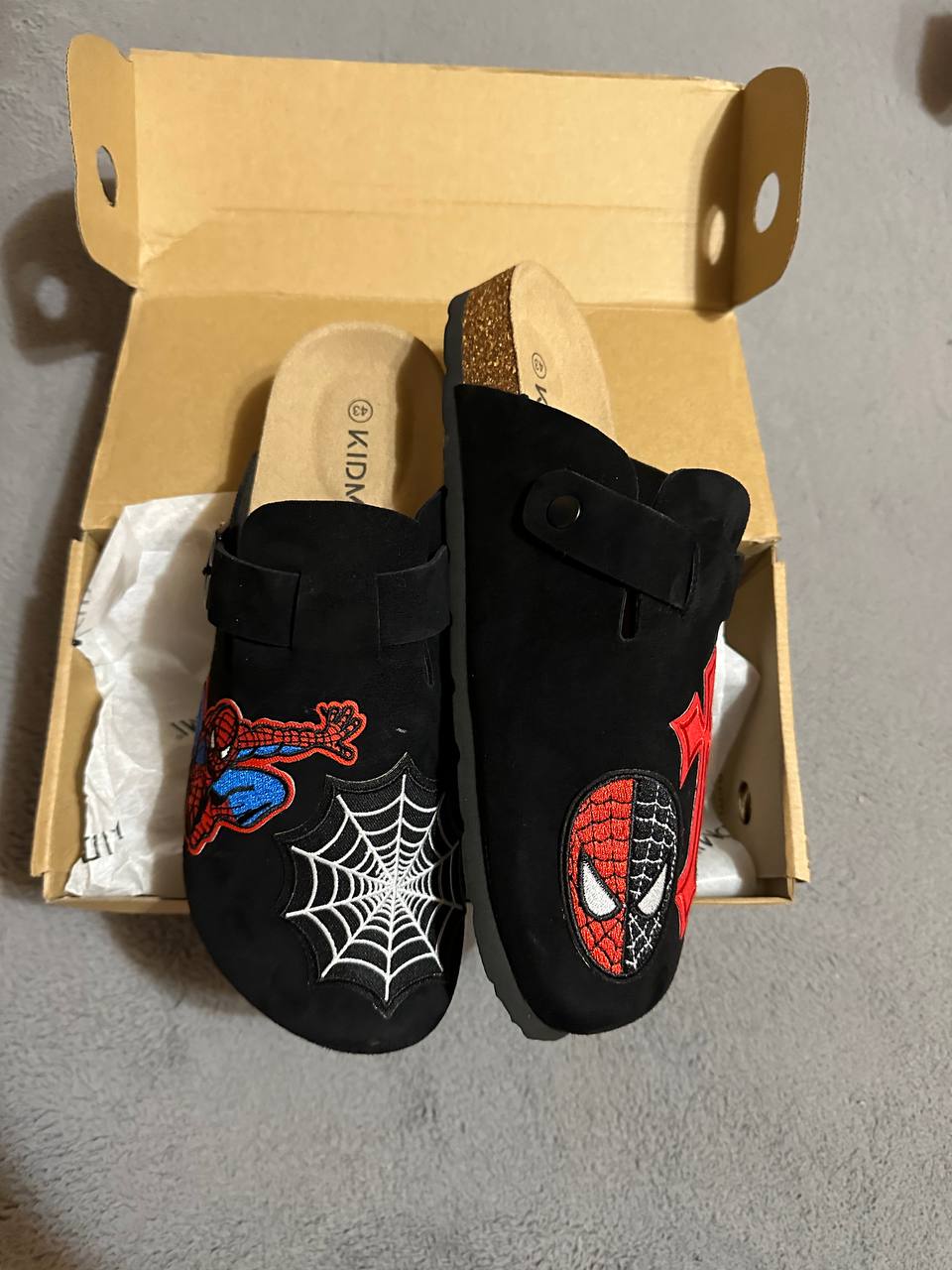 Custom Spider-Man Web Patch Clogs