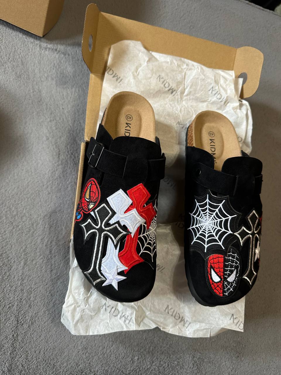 Custom Spider-Man Patch Clogs – Web & Cross Mix