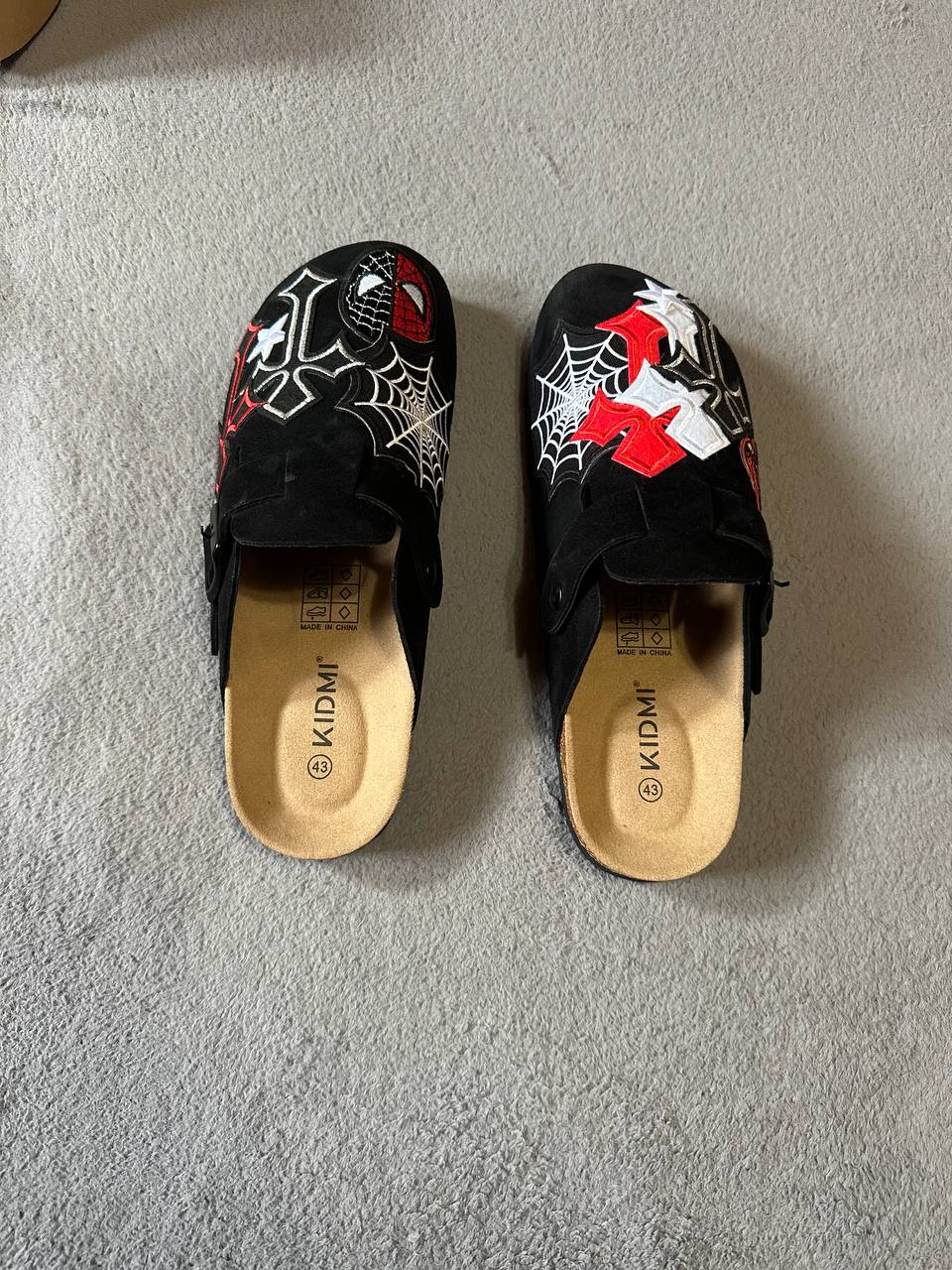 Custom Spider-Man Patch Clogs – Web & Cross Mix