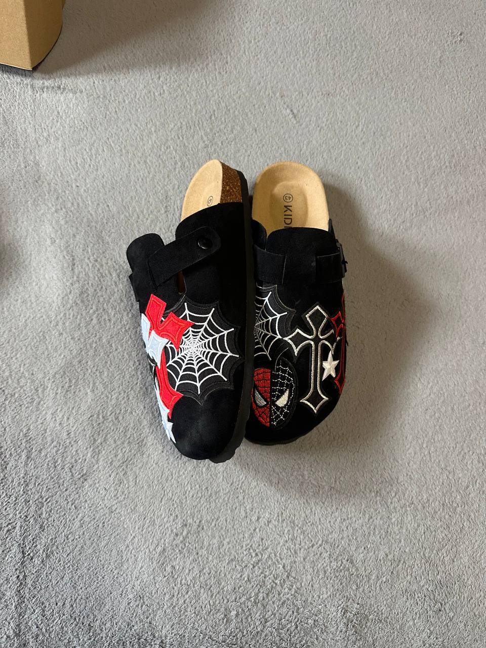 Custom Spider-Man Patch Clogs – Web & Cross Mix