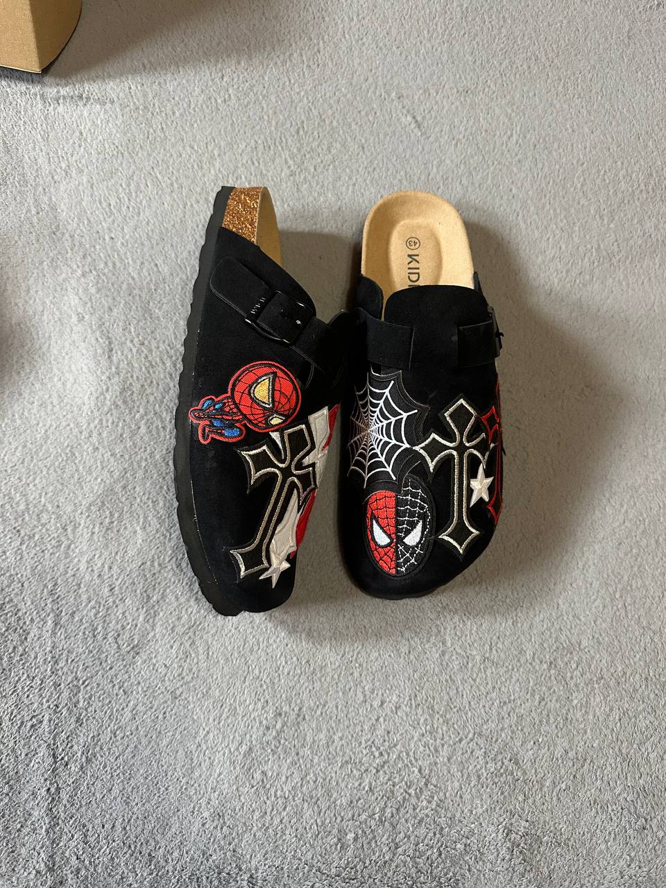 Custom Spider-Man Patch Clogs – Web & Cross Mix