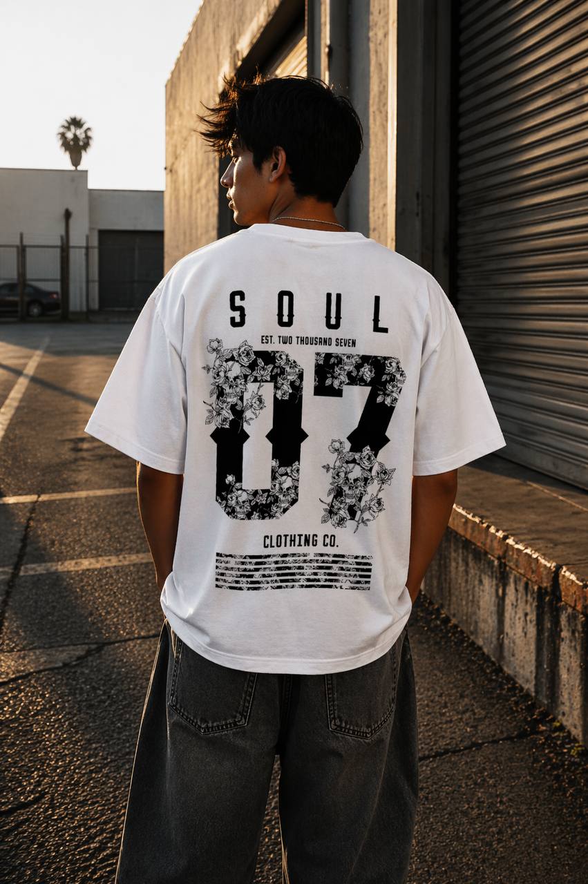 Rue Haus “SOUL 07” Graphic Tee – White