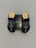 Custom Rhinestone Cross Clogs