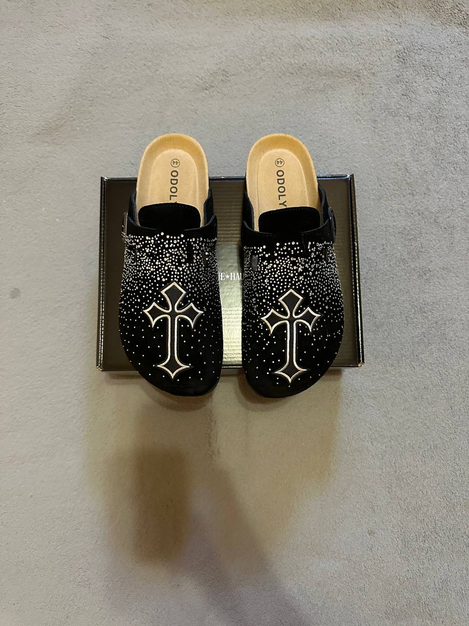 Custom Rhinestone Cross Clogs