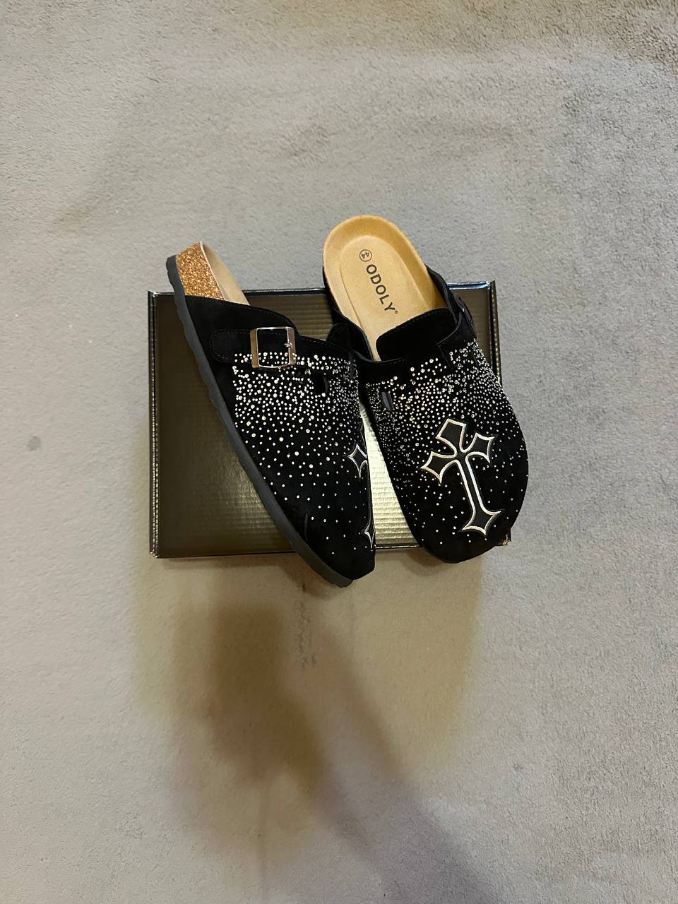 Custom Rhinestone Cross Clogs