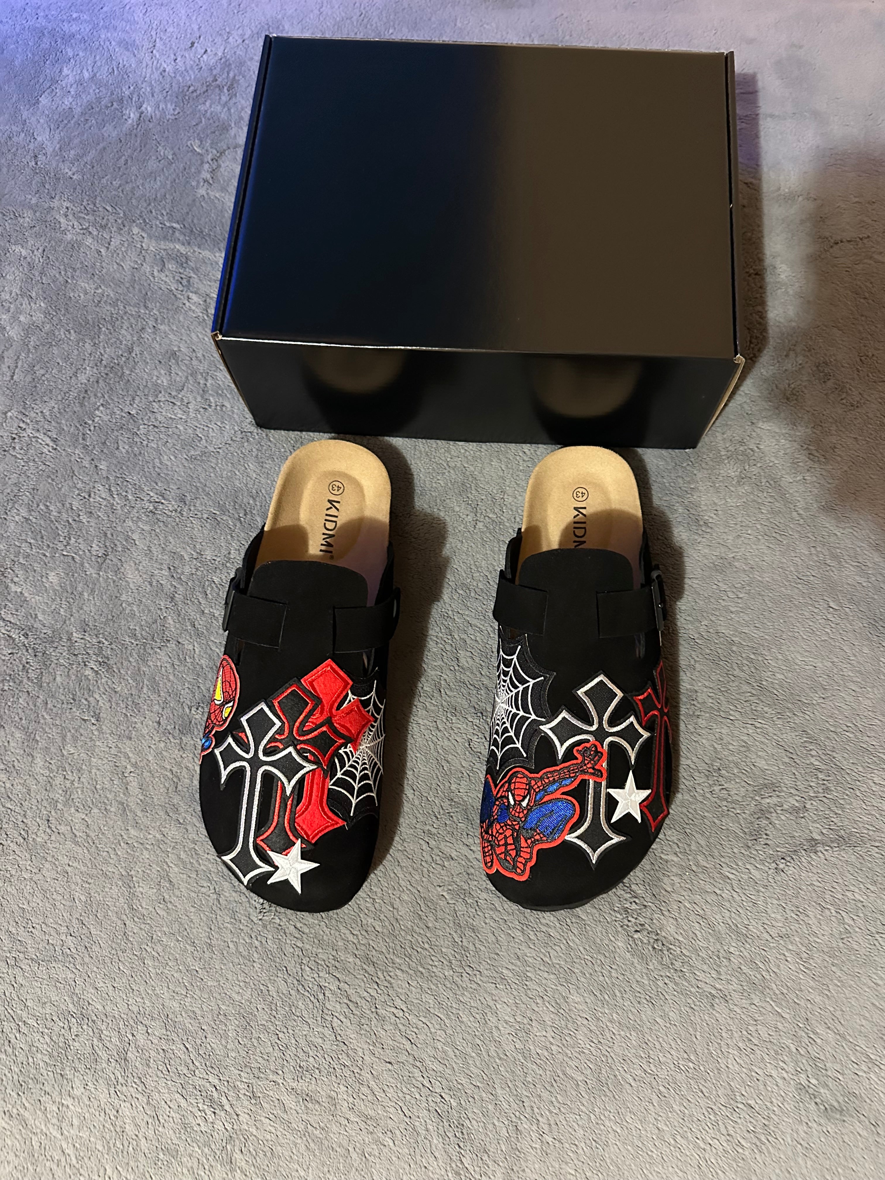 Custom Spider-Man Web Clogs