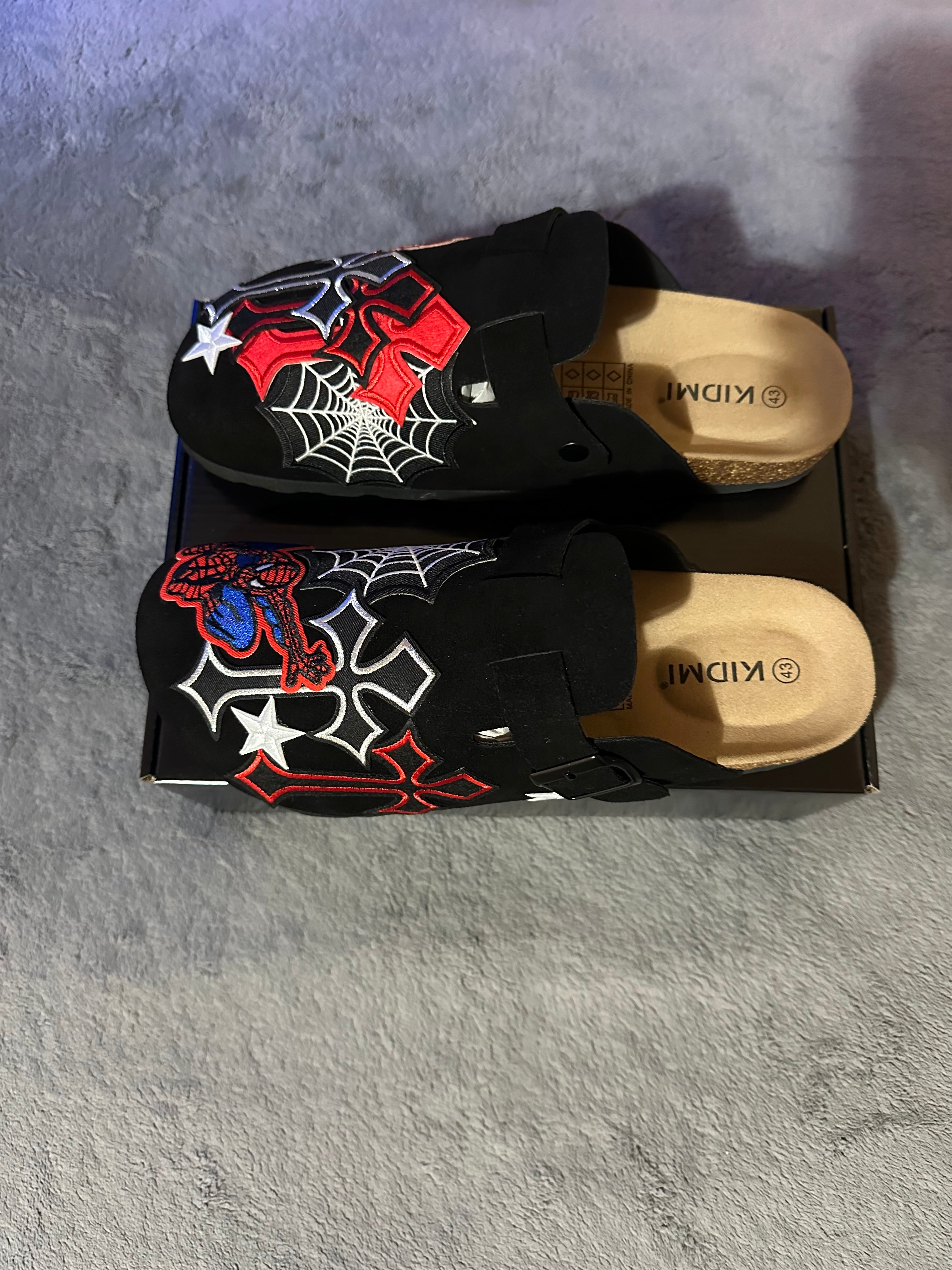 Custom Spider-Man Web Clogs