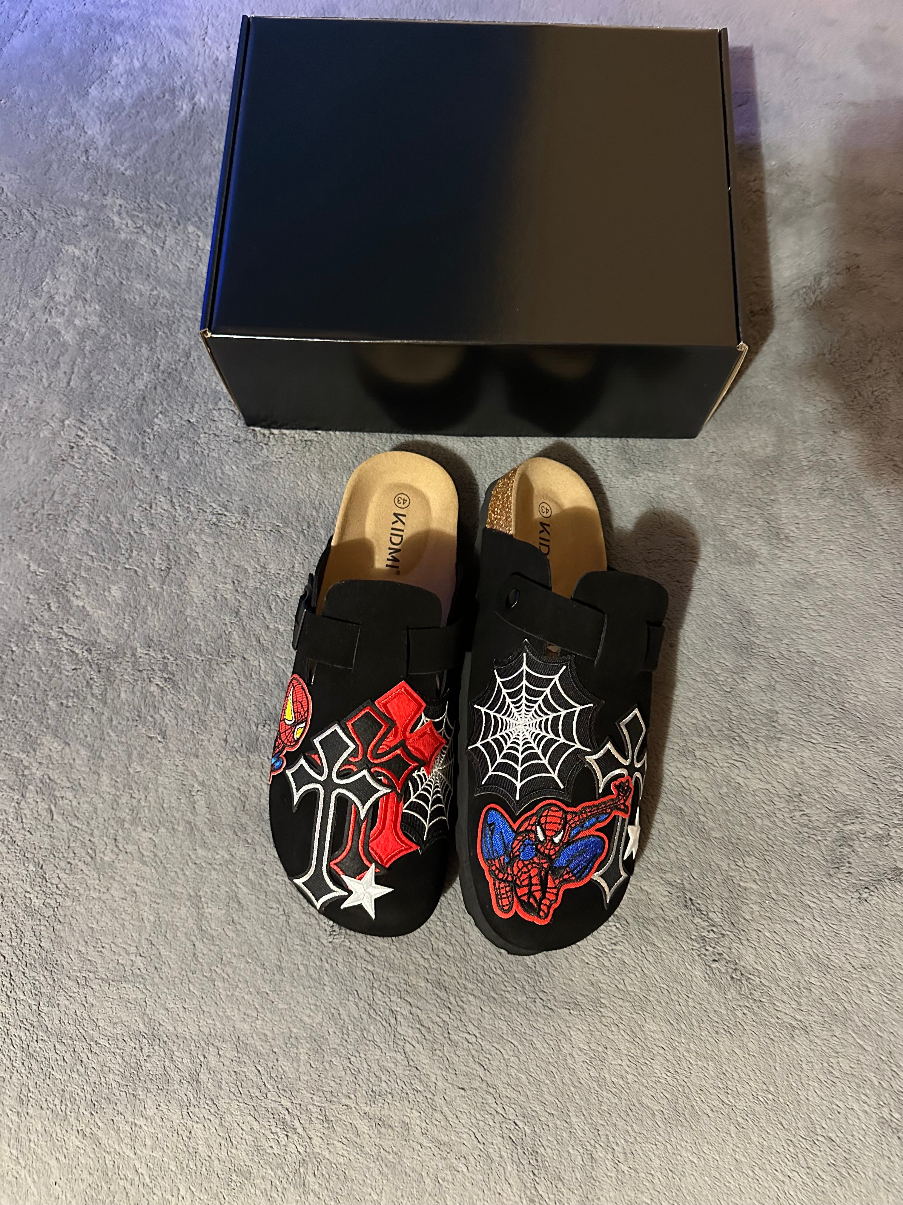 Custom Spider-Man Web Clogs